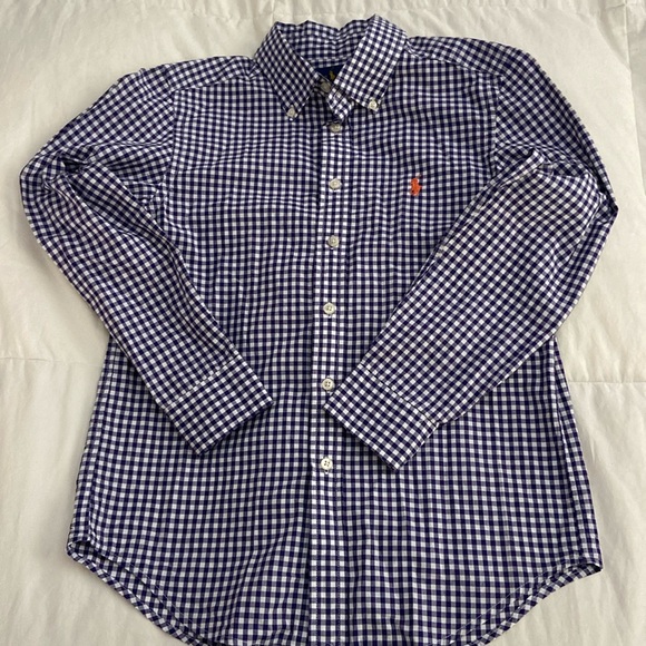 Ralph Lauren purple check button up - Picture 1 of 3